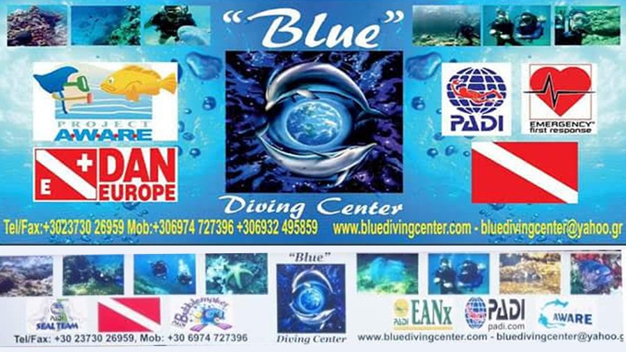 Blue Diving Center in Nea Potidea