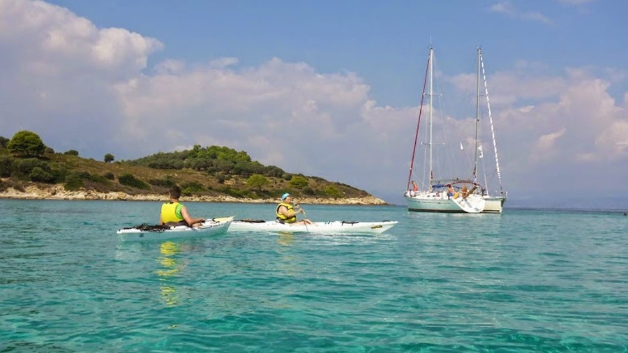 Море Kayak  в Халкидиках