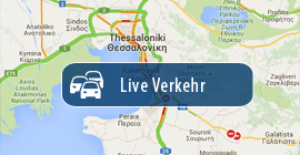 Sehen Sie den Live-Verkehr auf den Straßen von Chalkidiki